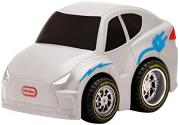 Little Tikes Crazy Fast Voiture Série 4 Grise - Friction Électrique 15m Réaliste pour Enfants 3 Ans+