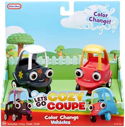 Little Tikes Let's Go Cozy Coupe - 2 Mini-Voitures avec Effets Changement de Couleur - Jouet Enfants 3 Ans+